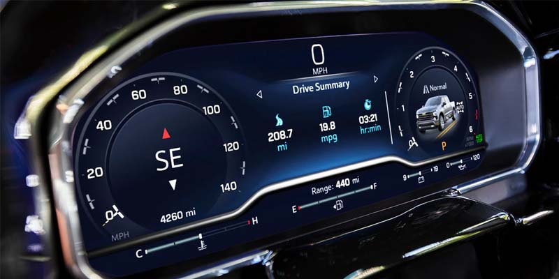 odometer of silverado 1500